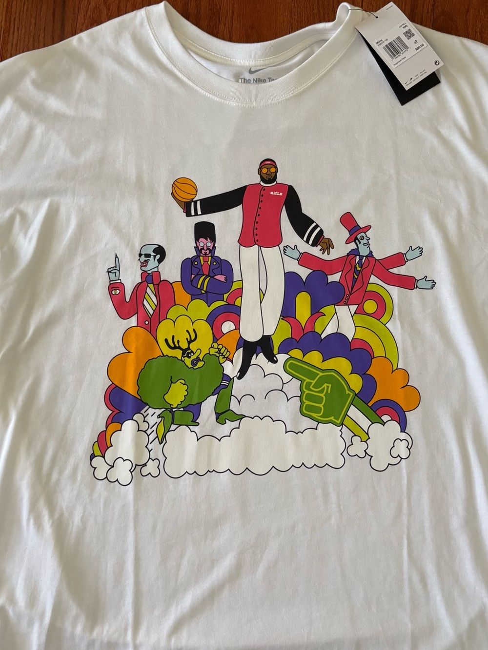 Nike LeBron James Heat Wave “The Heatles” Max 90 t-shirt - NWT - Picture 2 of 5
